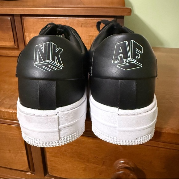 Nike Air Force one pixel sneakers black women’s size 12 shoes - Picture 4 of 12